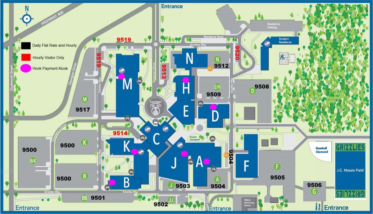 Barrie campus map