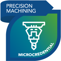 Precision Machining digital badge