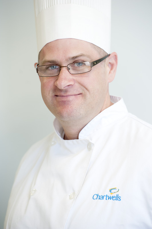 Vance Walters in Chef whites and Chef's hat