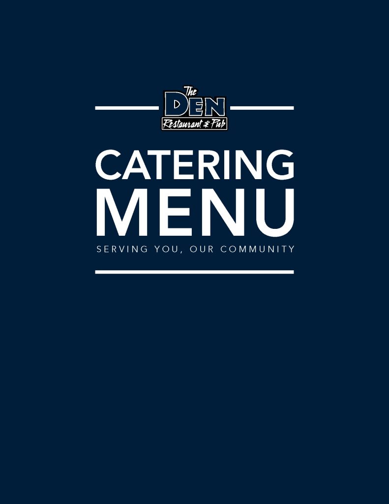 DEN Catering Menu Cover Page