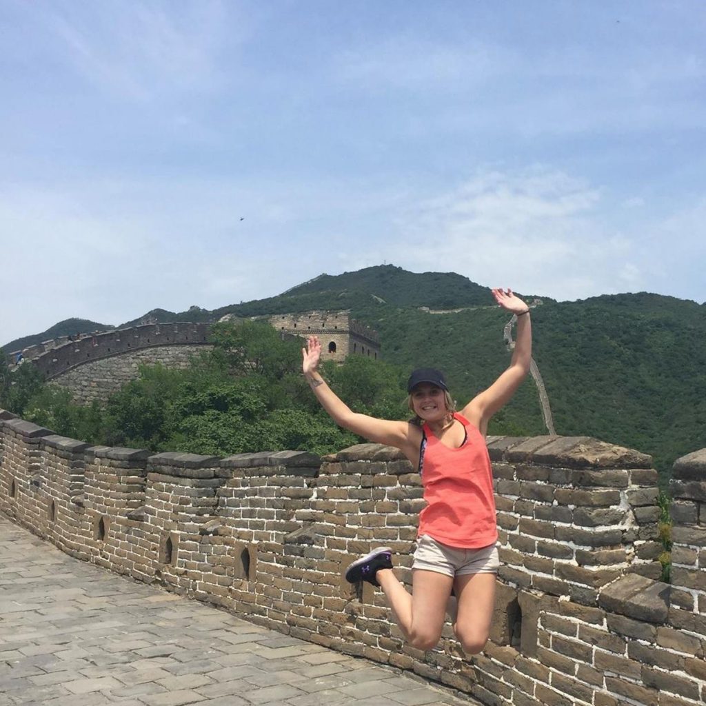 Melissa on the Great Wall of China