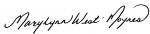 Georgian College President and CEO MaryLynn West-Moynes' signature