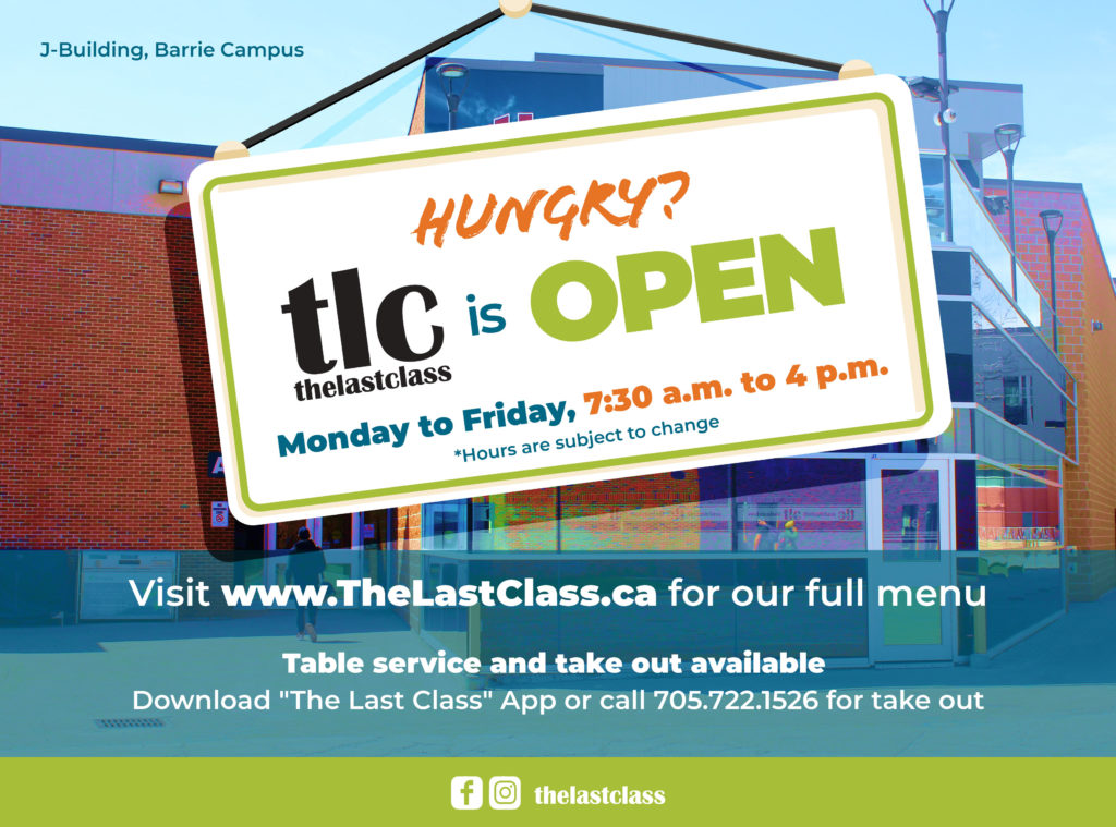 The Last Class (TLC) is open at the Barrie Campus