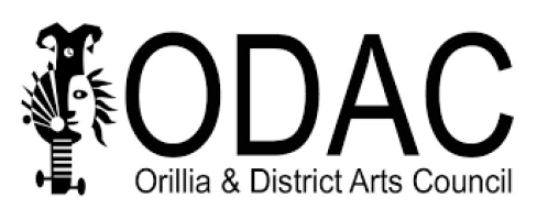 Black and white logo for the Orillia & District Arts Council