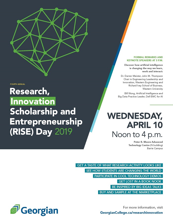 Research, Innovation, Scholarship and Entrepreneurship Day flyer; see as .pdf