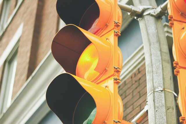 A traffic light