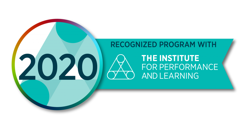 Institute for performance and learning program recognition logo