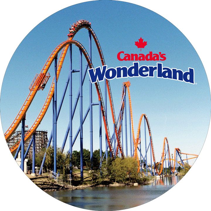 Canada's Wonderland logo and the Behemoth roller coaster