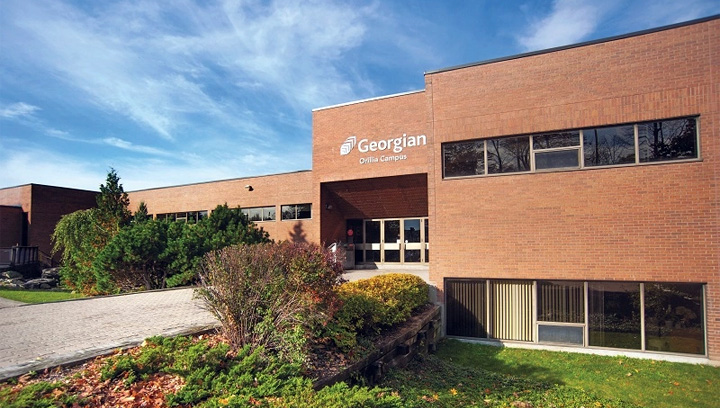 Exterior of the Career and Employment Community Services centre at the Georgian College Orillia Campus