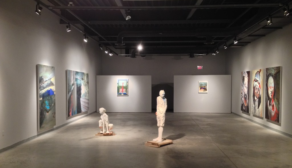 panting canvasses and sculptures on display at the Georgian College Campus Gallery