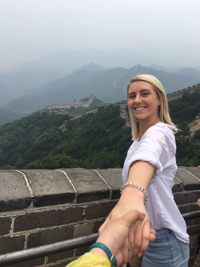 Shannon at the Great Wall of China