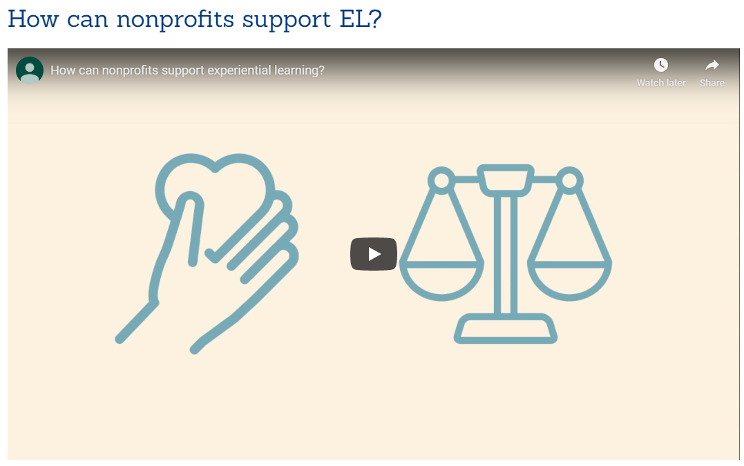 Image with hand and scales for EL in the non-profit sector