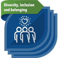 Diversity, inclusion and belonging badge