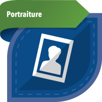 Portraiture badge