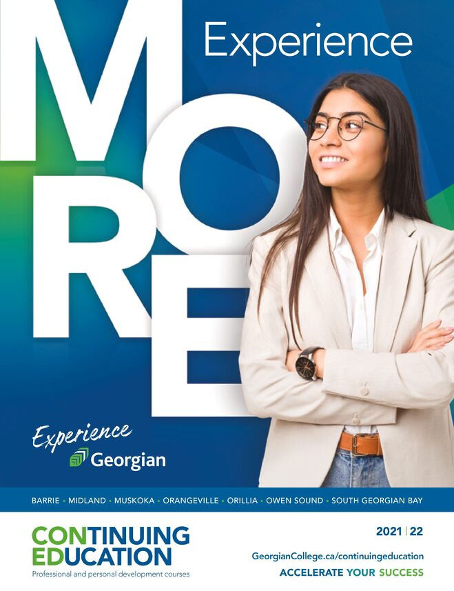 Georgian College 2021-22 Continuing Education Courses guide cover page